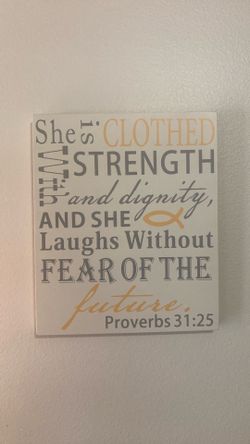 Proverbs 31:25 canvas