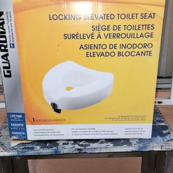 Locking Elevated Toilet Seat