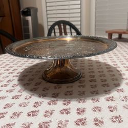 Camelot Silver Pedestal Platter