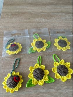Crochet decoration for bag, purse or something $5 for each