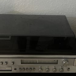 Vintage Sears AM/FM Stereo System with Turntable & 8-Track – Original Speakers Included 