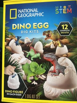 $10 - Dino Eggs. 12x Count National. Geographic
