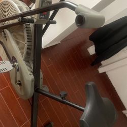 Exercise Air Bike And Press Bar 