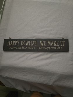 Rustic Wooden Inspirational Wall Sign