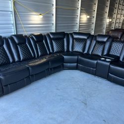 Brand New Power Reclining Sectional Couch 