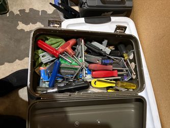 Mixed Hand Tools Lot in Toolbox