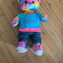Build-a-Bear Rainbow Teddy Bear