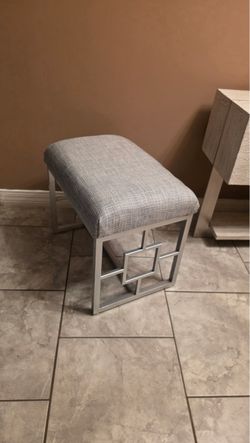 Stainless steel ottoman