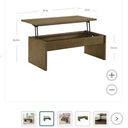  Coffee Table Whitlee Lift-Top 
