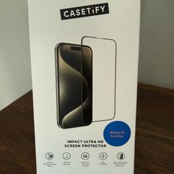 New CASETiFY iPhone 16 Pro Max Impact Ultra HD Screen Protector 