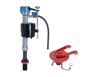 Universal Toilet fill valve and 2-in flapper kit
