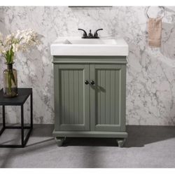 24 Inch Pewter Green Bathroom Vanity. **Brand New, Unopened. 