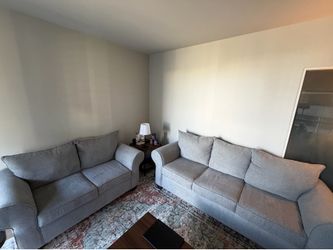 Two Gray Sofas