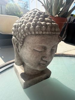 CONCRETE BUDDHA HEAD 9inch