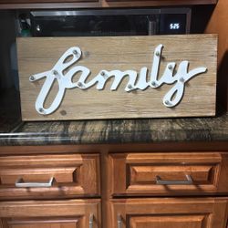 Family Wood Sign