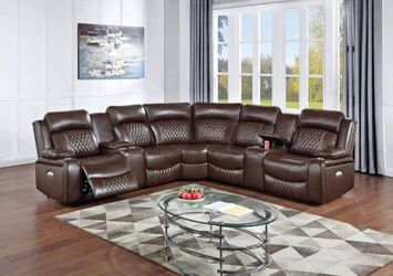 Power sectional recliner USB charger cup 🥤 holder