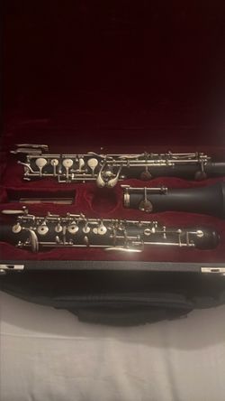 Professional Oboe C Key Semi-automatic Style Silver-plated Keys Woodwind Instrument with Reed Gloves Leather Case Carry Bag Cleaning Cloth Mini Screwd
