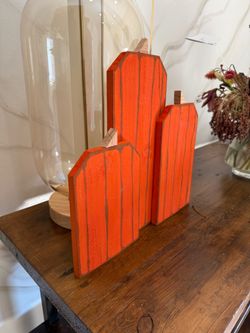 🎃 Luxury Hand-Painted Wooden Pumpkins