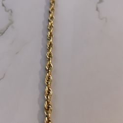 14k Rope Bracelet 