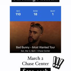 Bad Bunny Most Wanted Tour Tickets
