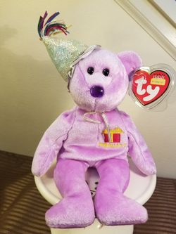 TY Beanie Baby - February The Teddy Birthday Bear