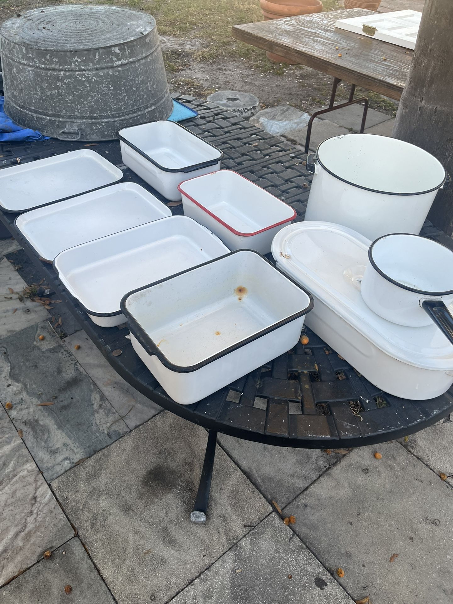 Vintage Enamelware Lot