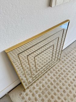 Op Art geometric mirror 70s/80s