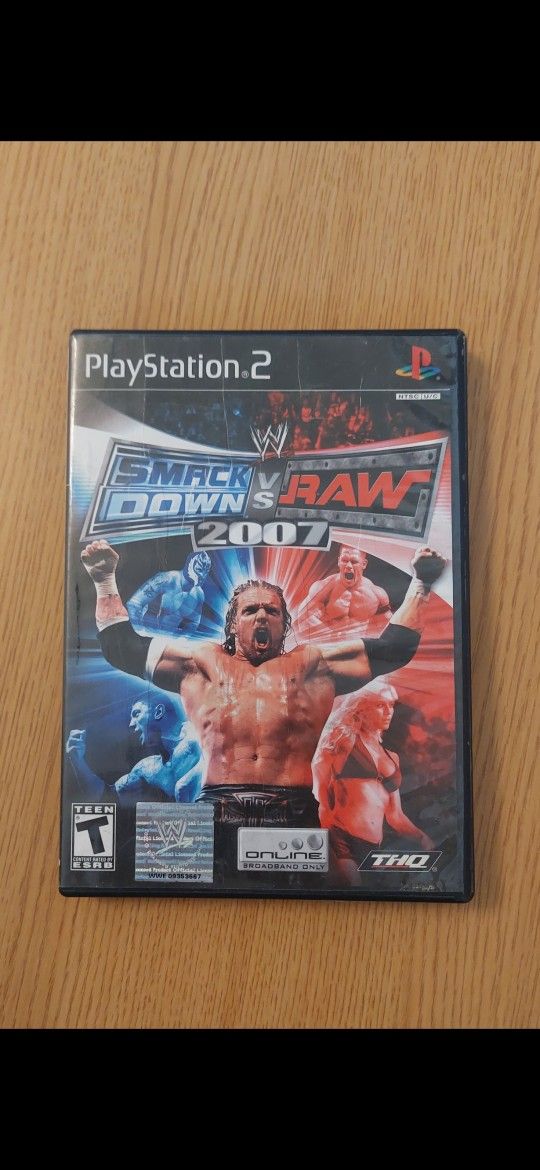 PS2 WWE Smackdown VS Raw 2007 Playstation 2 Game