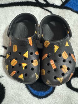 Hamburger hot dog pizza crocs