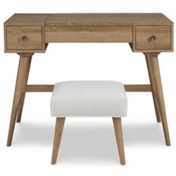 Thadamere Vanity Set with Stool