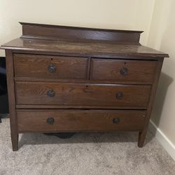 Antique Wood (real Wood) Dresser 