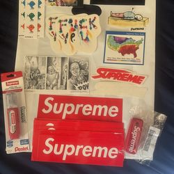 Supreme Stickers And Accessories 