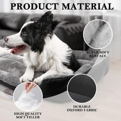 DogBaby Dog Bed, Dog Beds for Large Dogs, Rectangle Washable Pet Bed Comfortable and Breathable Large Dog Bed