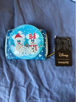Christmas snowman Mickey wallet