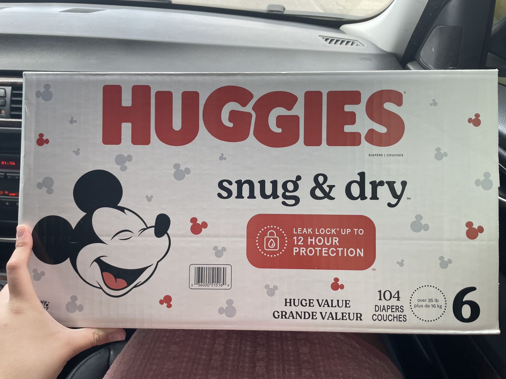 Huggies snug & dry For over 35lb