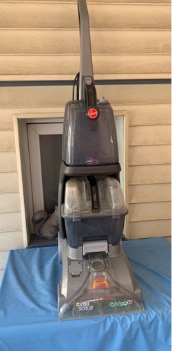 Hoover FH50130 Turbo Scrub SpinScrub 50, upright carpet cleaner 360-degree counter-rotating spin-scrub brushes, a dual-tank system for clean and dirty