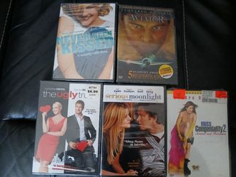 Set of 5 DVDs Romantic Comedies