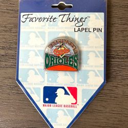 Baltimore Orioles Favorite Things MLB Label Pin