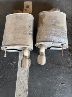 OEM 2015-2017 Ford Mustang EcoBoost Mufflers & Resonator * 2015-2017 Ford Mustang EcoBoost