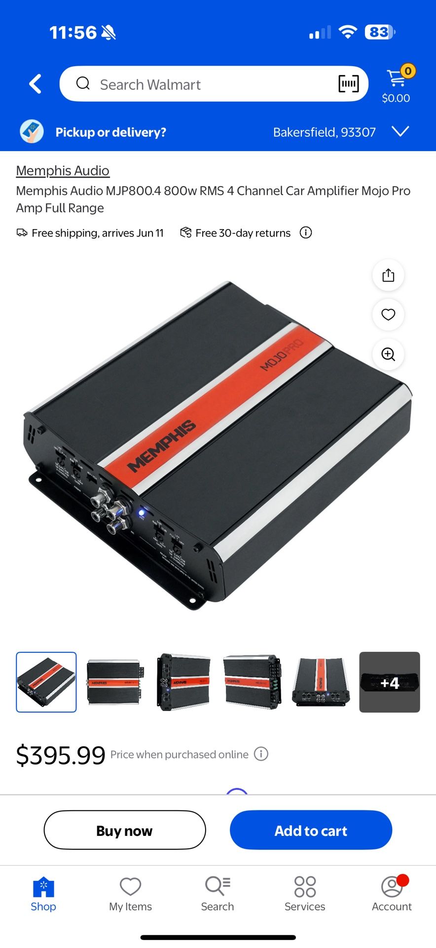 Memphis Audio MJP800.4 800w RMS 4 Channel Car Amplifier Mojo Pro Amp Full Range