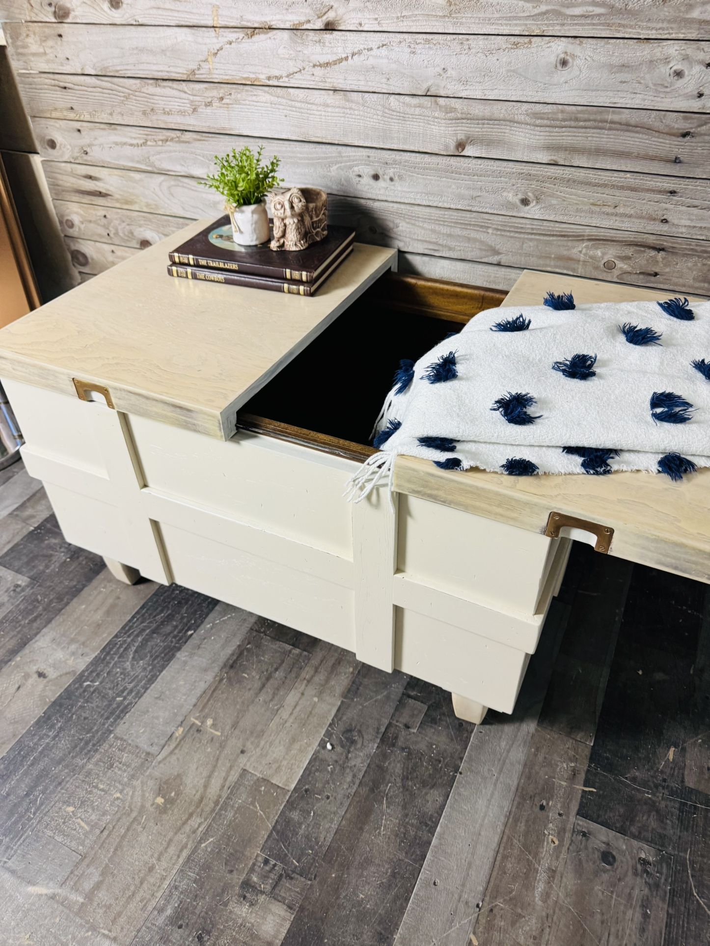 Newly Refinished Farmhouse Style Coffee Table