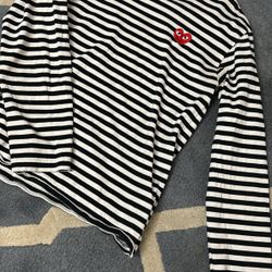 Comme Des Garçon Long Sleeve Striped Tee