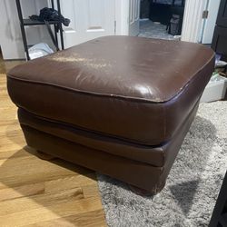 Leather Ottoman 