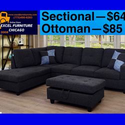 🎈Free Delivery—Brand new sectional sofa couch 