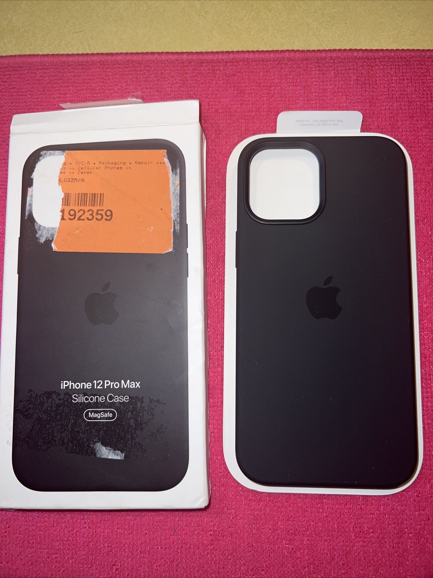 iPhone 12 pro max silicone case with MagSafe and black