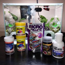 3 Gallon 12.6 L Transparent Fish Tank With Divider 