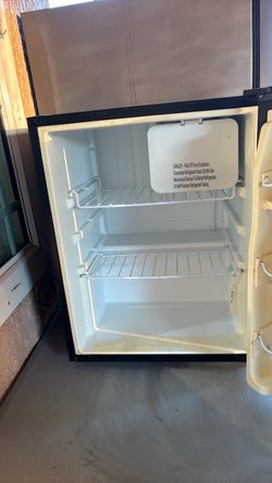 Mini Fridge with Black Exterior