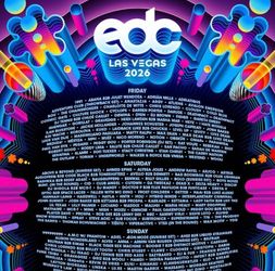 EDC VIP ticket  for sale
