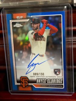 2026 Topps Chrome Bryce Eldridge Blue Refractor Autograph Rookie /150