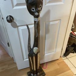 Nice Tall Wood Cat Decor Home 